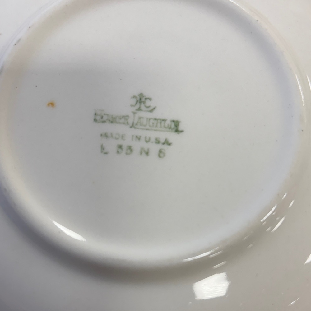 Homer Laughlin Dogwood (Liberty) Fruit/Dessert Bowls and saucers - Picture 6 of 6